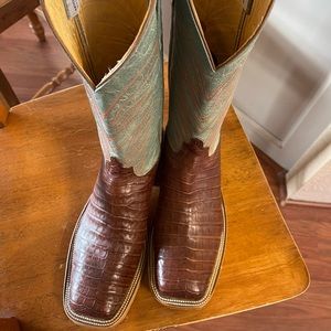 Brand new Anderson Bean mens cowboy boots 12b cayman